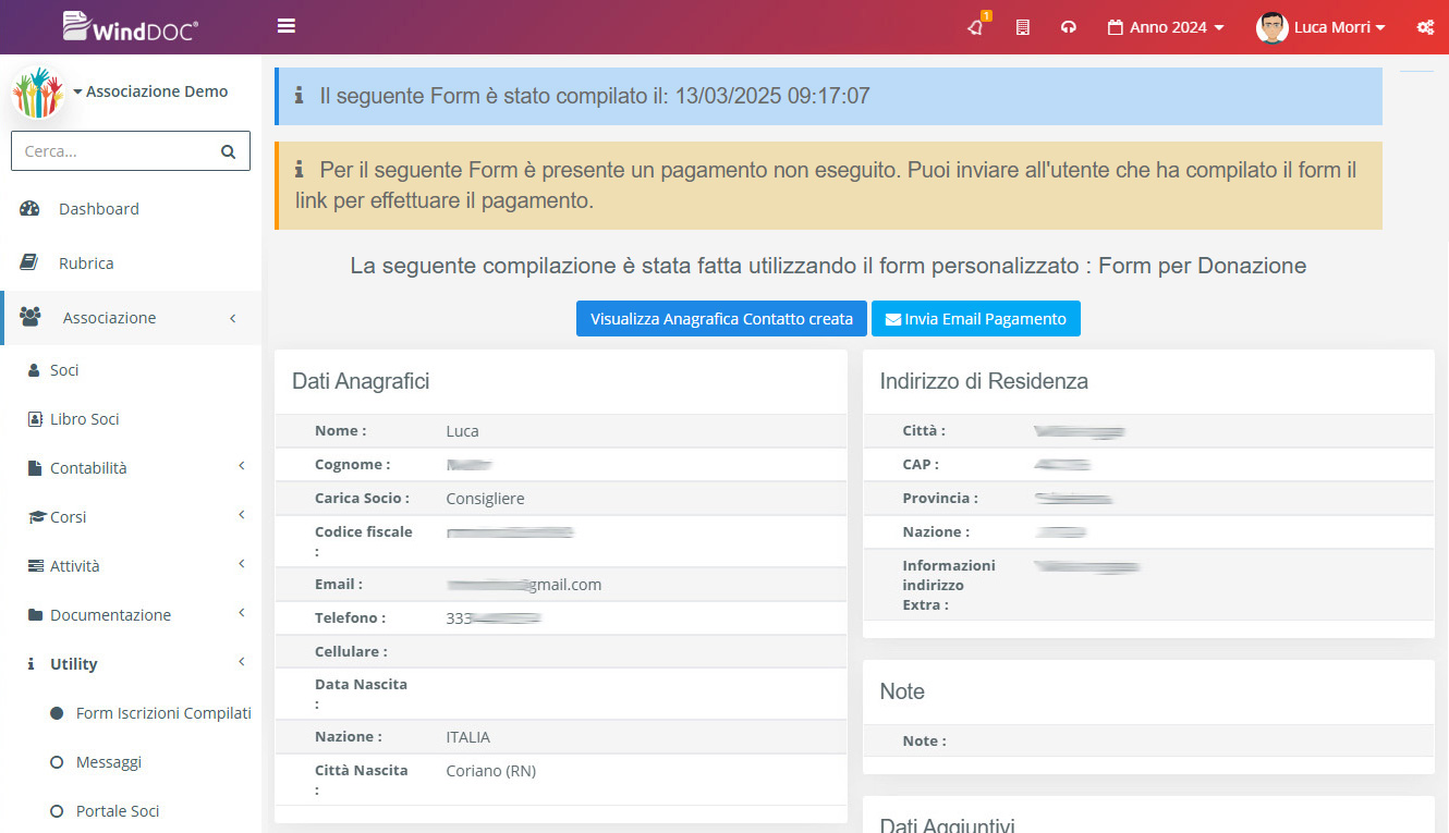 Form Iscrizioni Compilati
