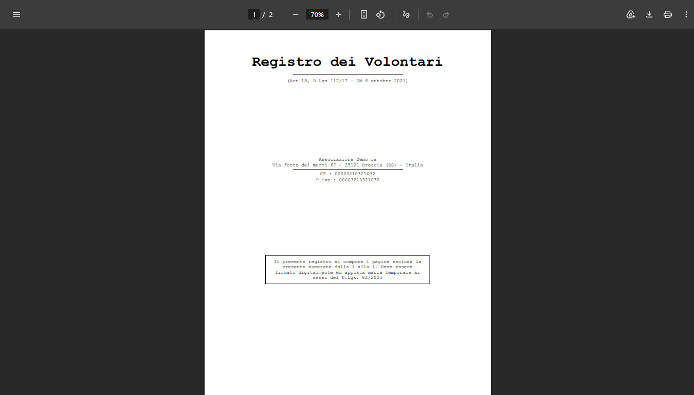 Associazione - Libro Volontari